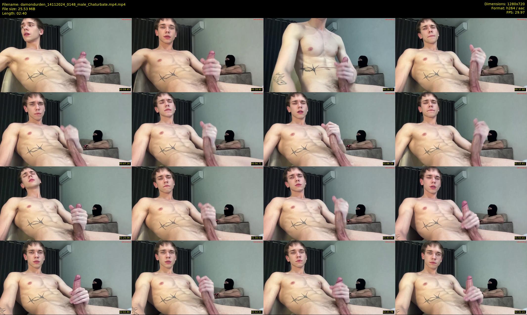 damondurden — 3 minute Chaturbate male cam show recording, 720p, Nov 14, 2024