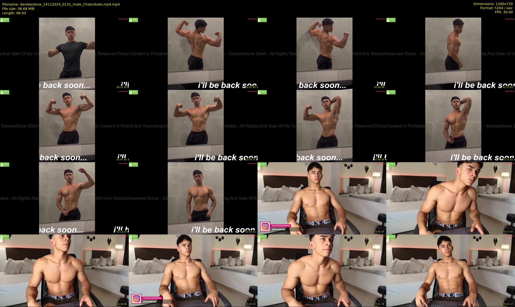 danteestone — 7 minute Chaturbate male cam show recording, 720p, Nov 14, 2024