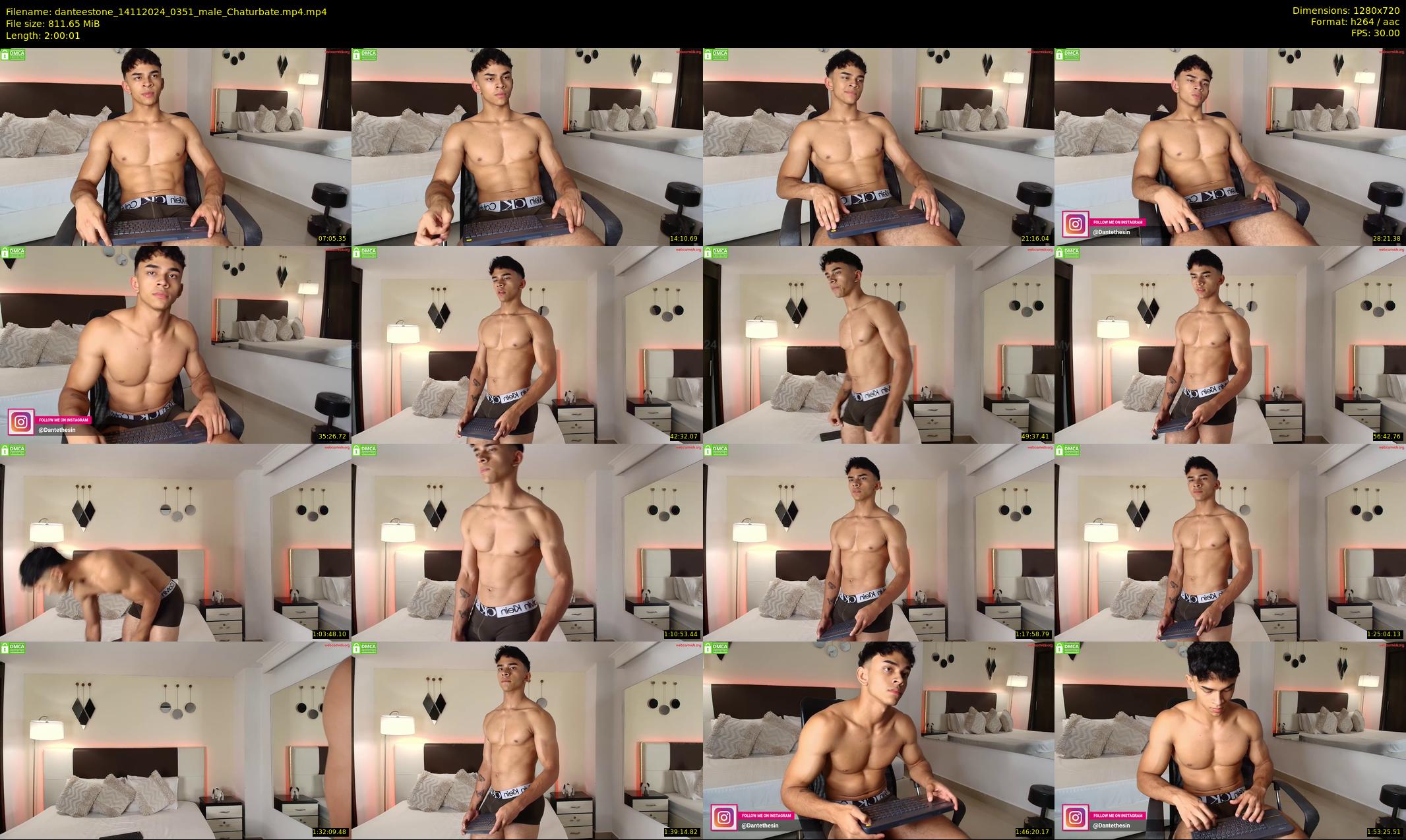 danteestone — 121 minute Chaturbate male cam show recording, 720p, Nov 14, 2024