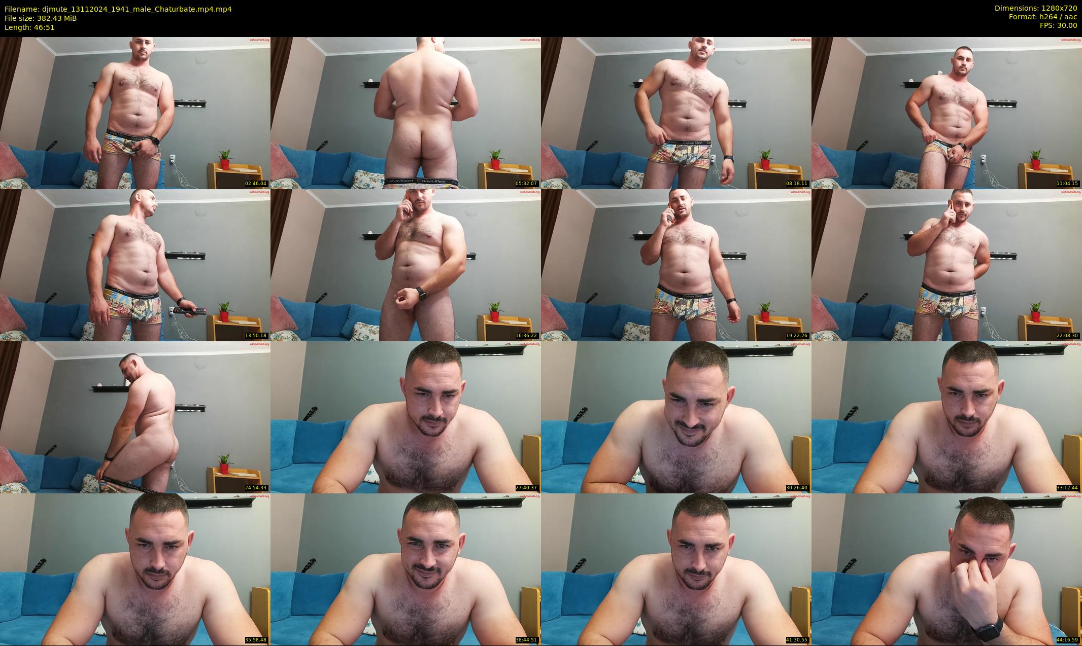 djmute — 47 minute Chaturbate male cam show recording, 720p, Nov 13, 2024