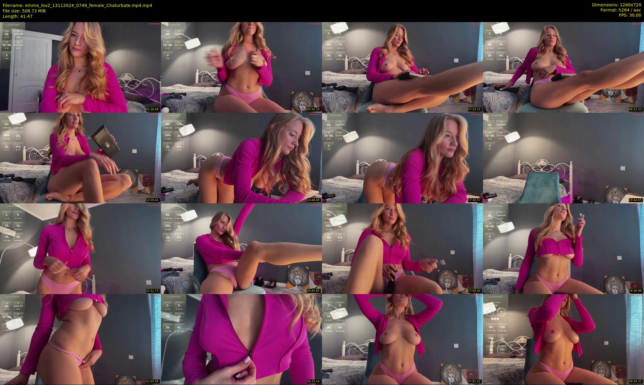 emma_lov2 — 42 minute Chaturbate female cam show recording, 720p, Nov 13, 2024