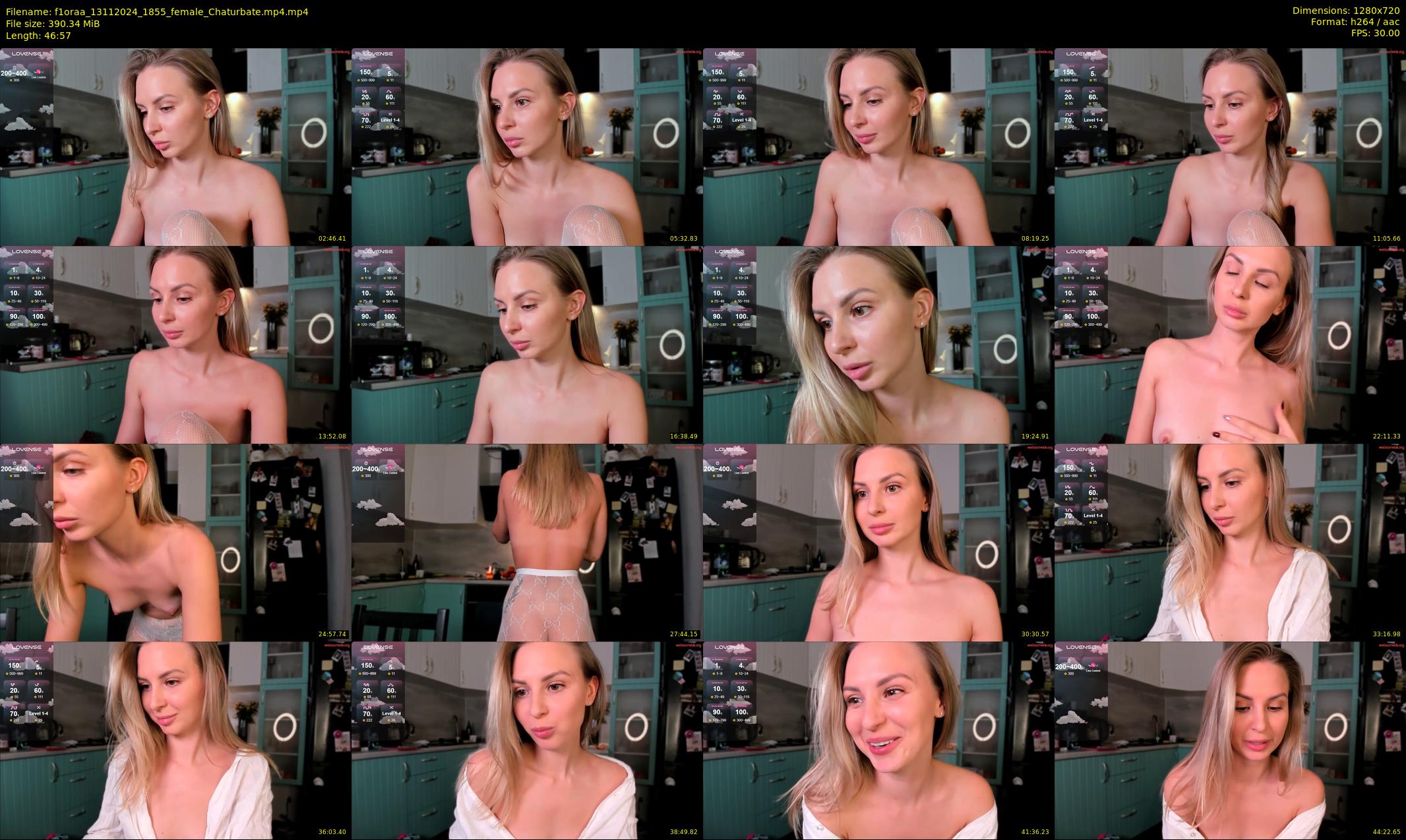 f1oraa — 47 minute Chaturbate female cam show recording, 720p, Nov 13, 2024
