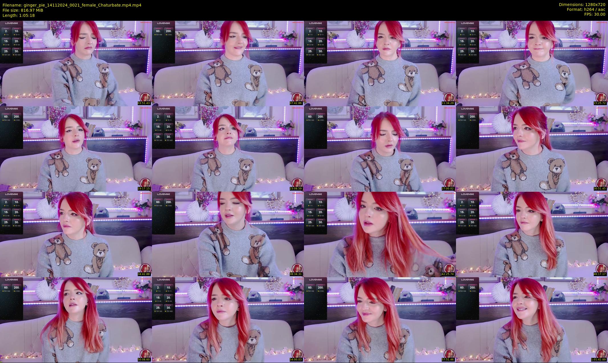 ginger_pie — 66 minute Chaturbate female cam show recording, 720p, Nov 14, 2024