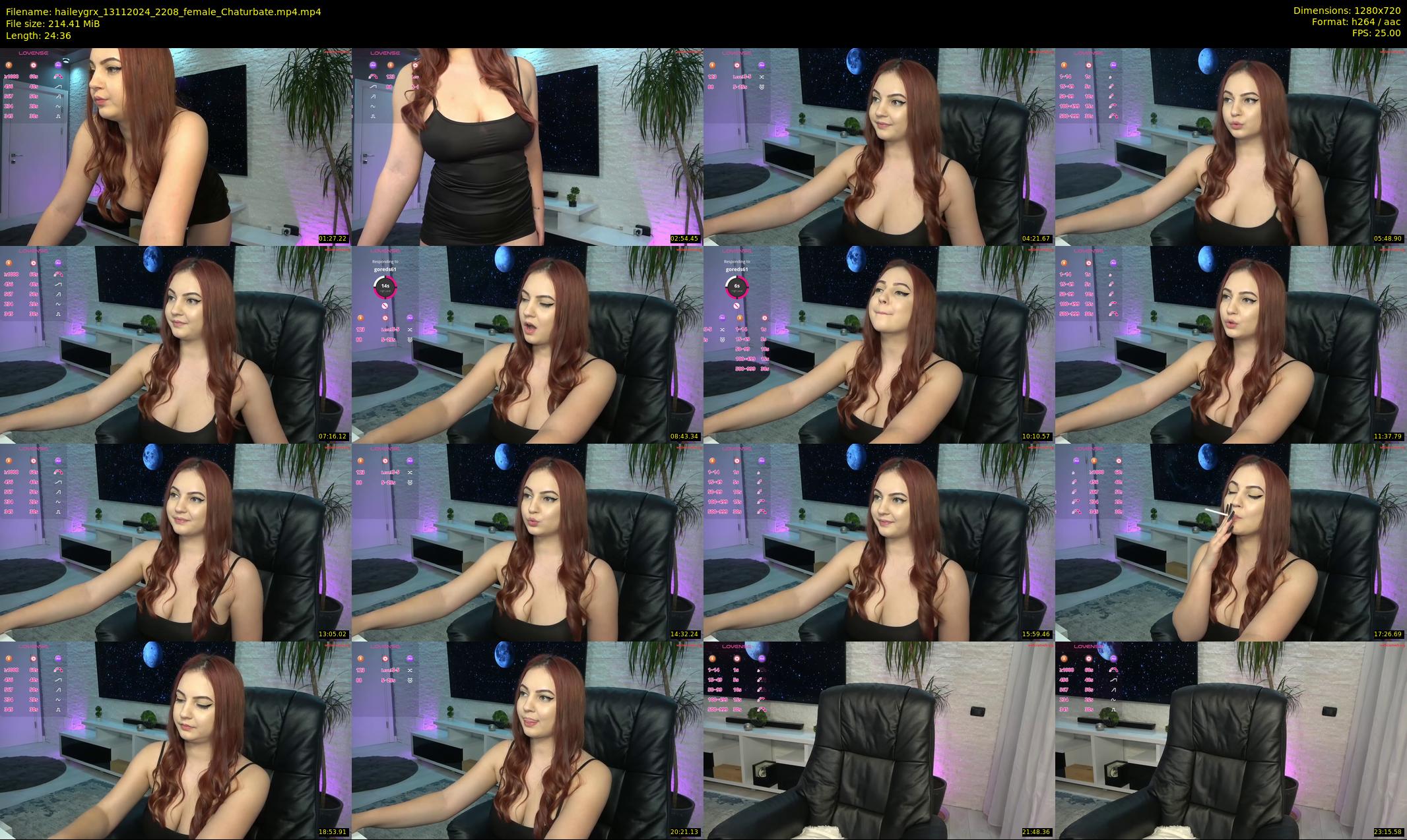 haileygrx — 25 minute Chaturbate female cam show recording, 720p, Nov 13, 2024