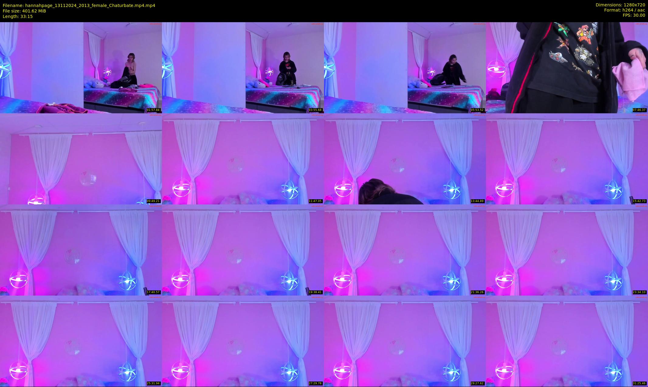 hannahpage — 34 minute Chaturbate female cam show recording, 720p, Nov 13, 2024