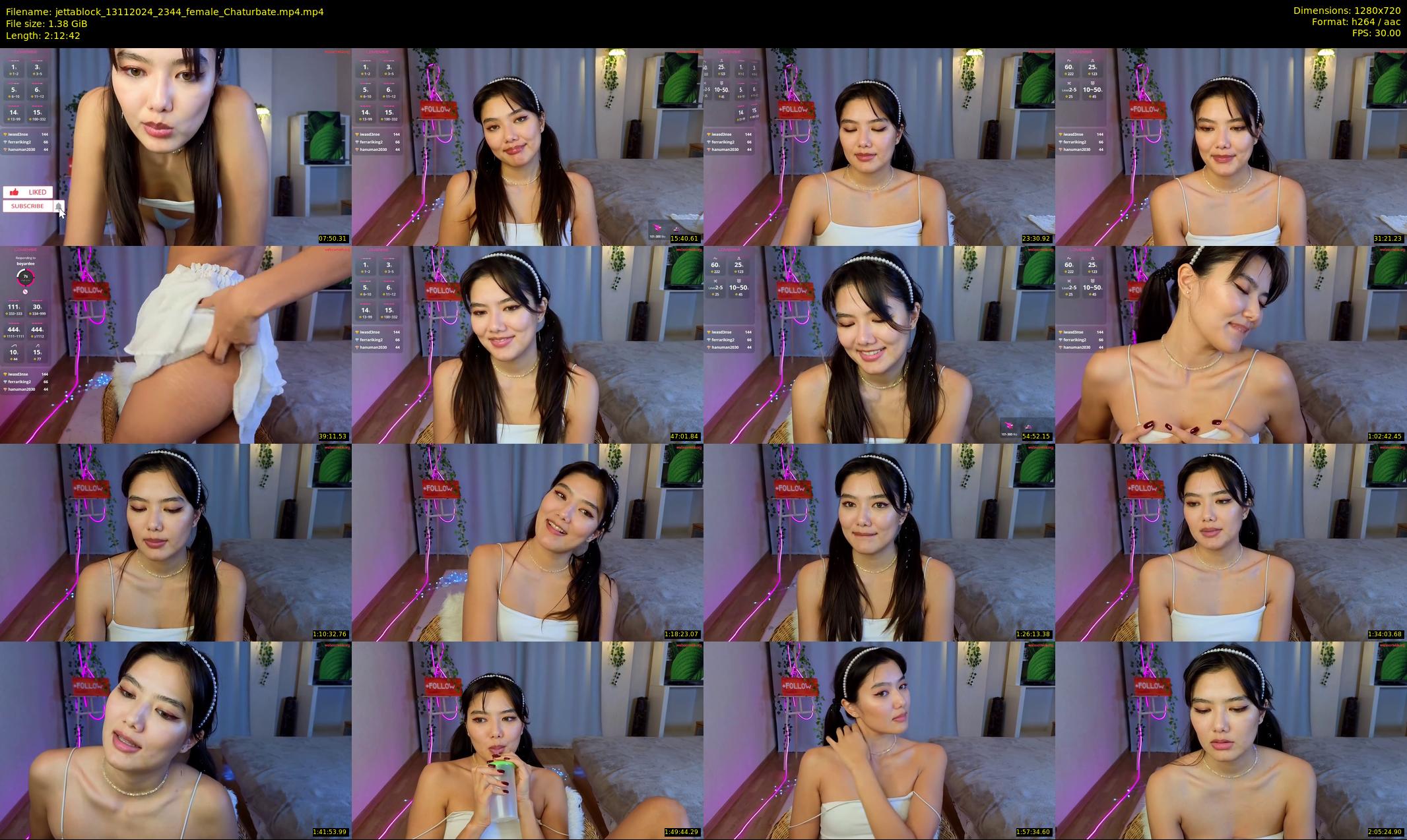 jettablock — 133 minute Chaturbate female cam show recording, 720p, Nov 13, 2024