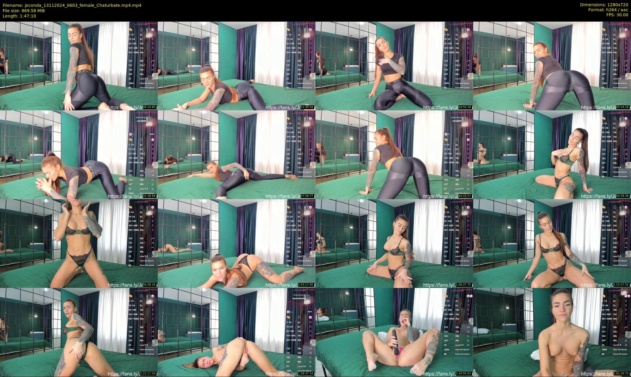 joconda — 108 minute Chaturbate female cam show recording, 720p, Nov 13, 2024