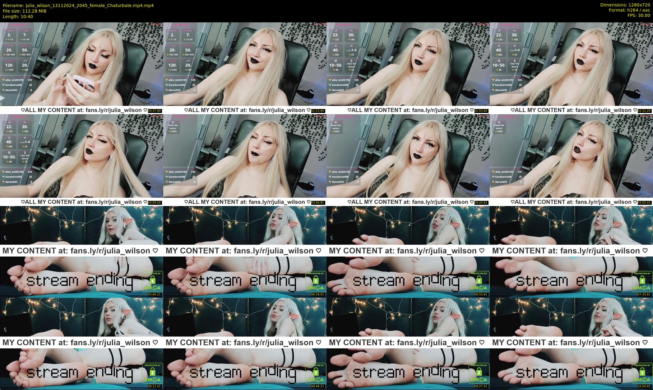 julia_wilson — 11 minute Chaturbate female cam show recording, 720p, Nov 13, 2024