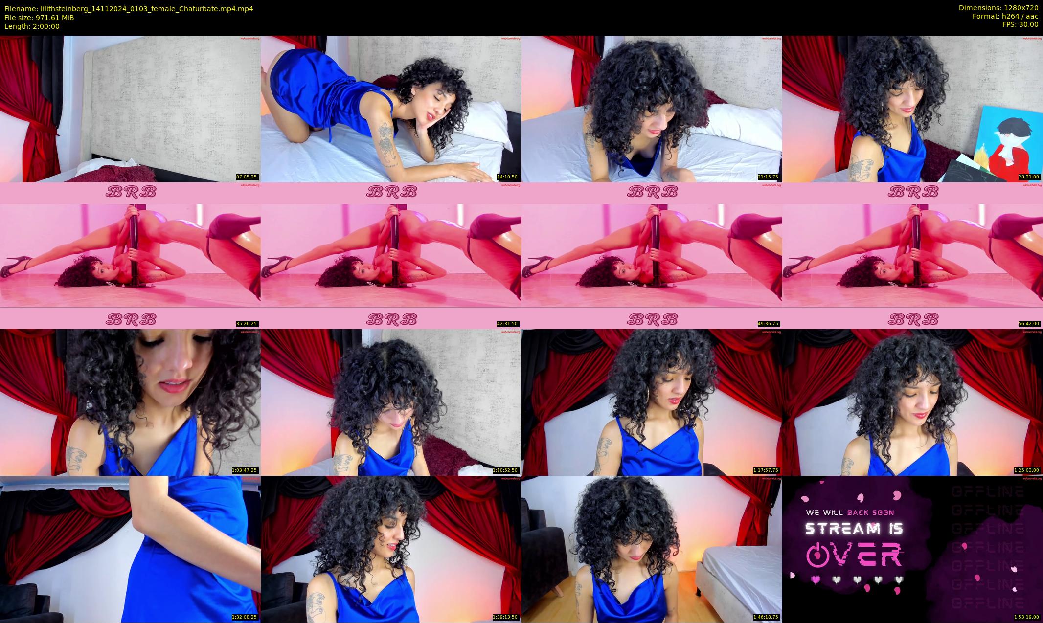 lilithsteinberg — 120 minute Chaturbate female cam show recording, 720p, Nov 14, 2024