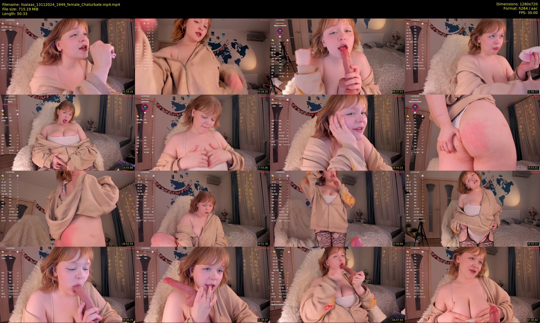 lisalaas — 51 minute Chaturbate female cam show recording, 720p, Nov 13, 2024