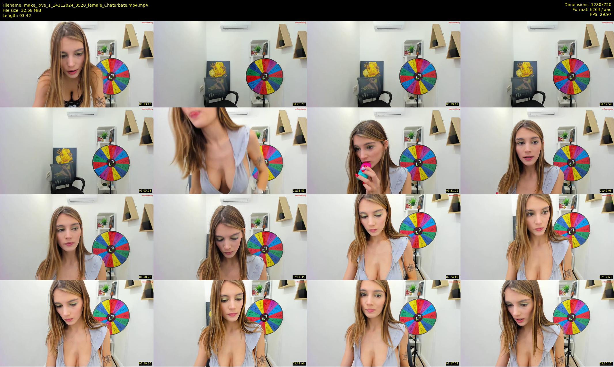 make_love_1 — 4 minute Chaturbate female cam show recording, 720p, Nov 14, 2024