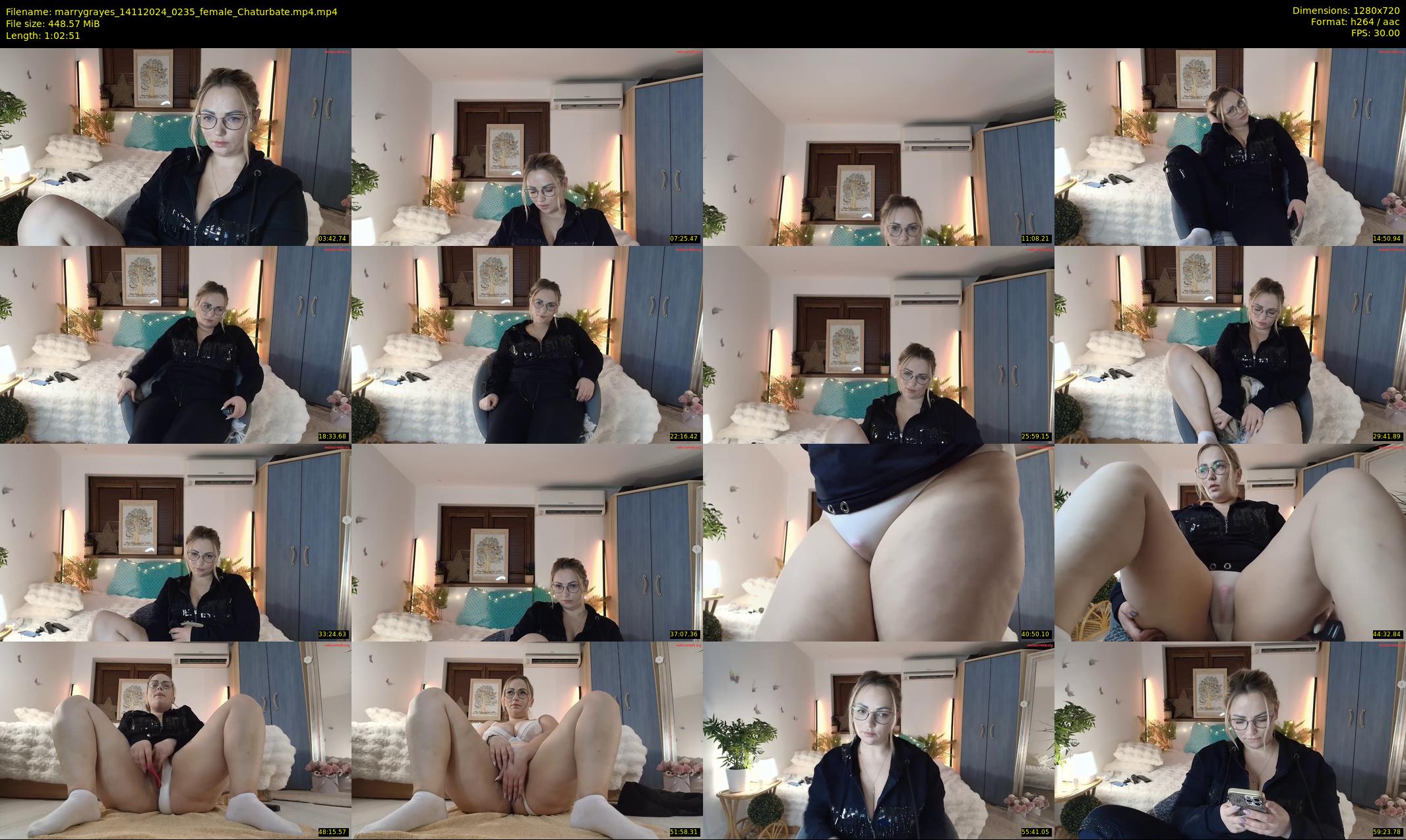 marrygrayes — 63 minute Chaturbate female cam show recording, 720p, Nov 14, 2024