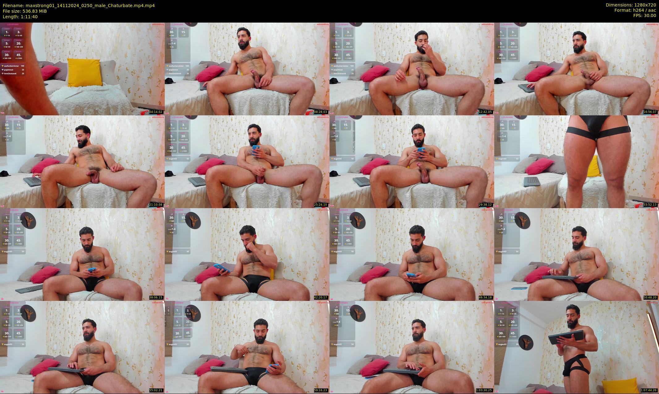 maxstrong01 — 72 minute Chaturbate male cam show recording, 720p, Nov 14, 2024