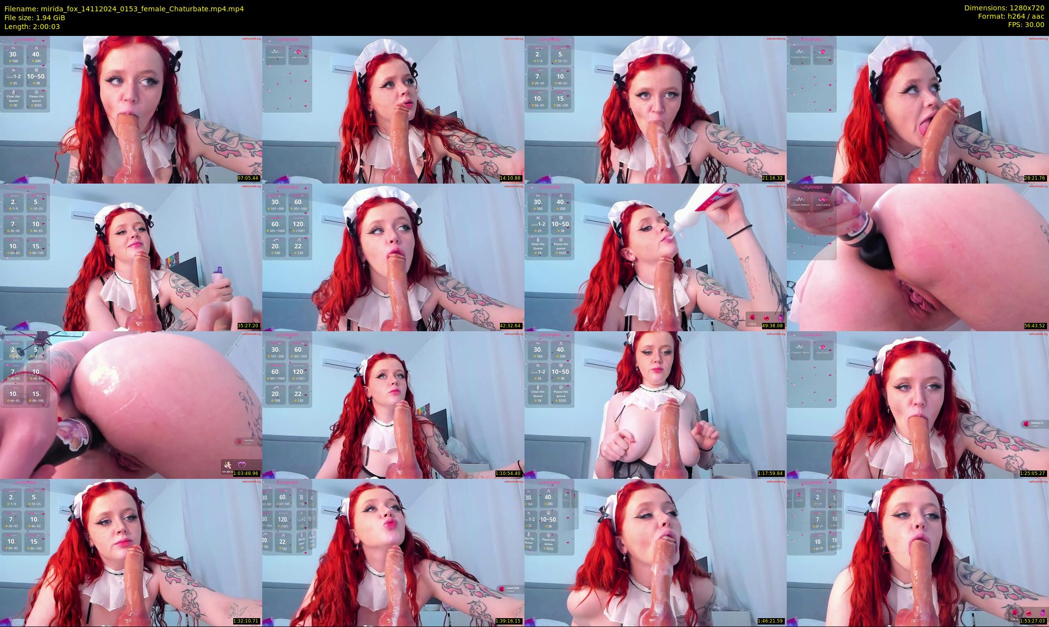 mirida_fox — 121 minute Chaturbate female cam show recording, 720p, Nov 14, 2024