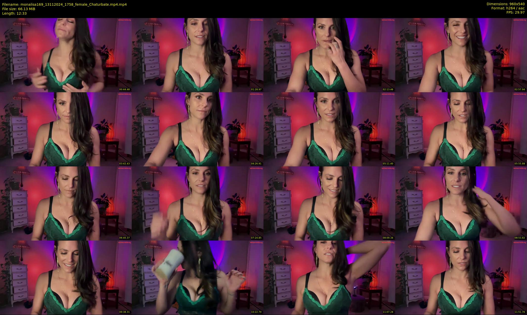monalisa169 — 13 minute Chaturbate female cam show recording, 480p, Nov 13, 2024