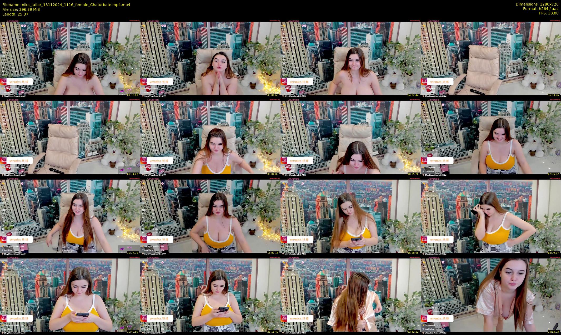 nika_tailor — 26 minute Chaturbate female cam show recording, 720p, Nov 13, 2024