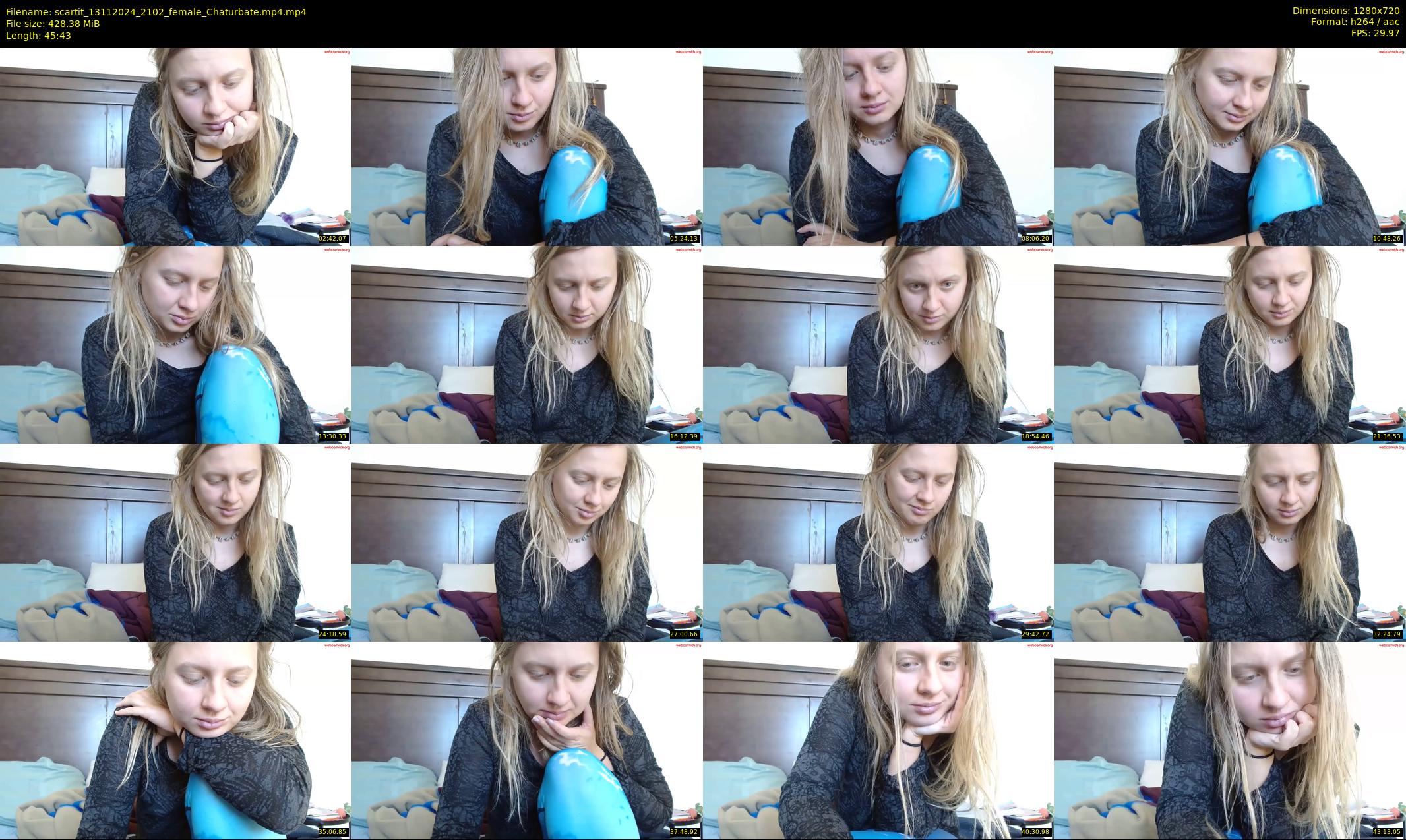 scartit — 46 minute Chaturbate female cam show recording, 720p, Nov 13, 2024