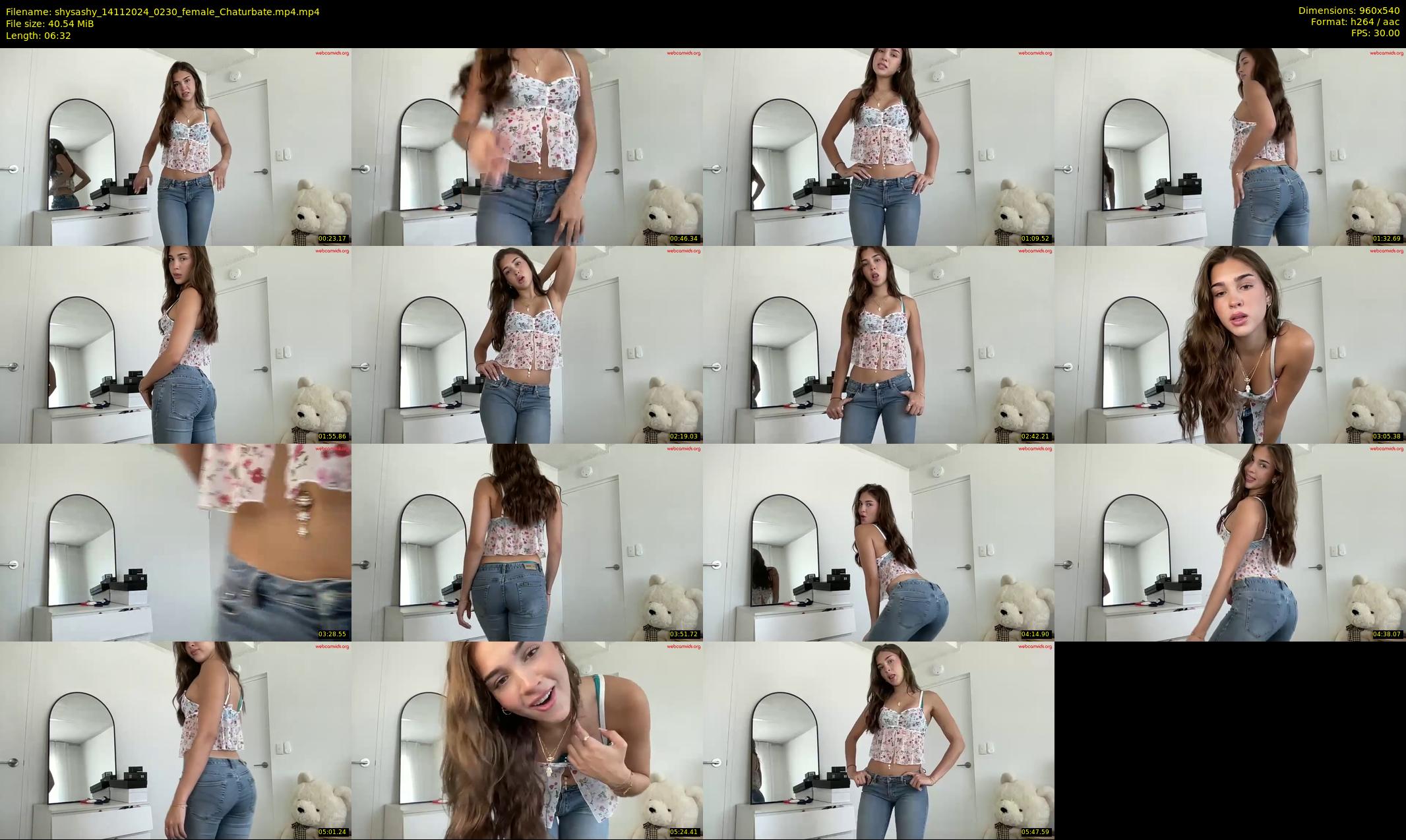 shysashy — 7 minute Chaturbate female cam show recording, 480p, Nov 14, 2024