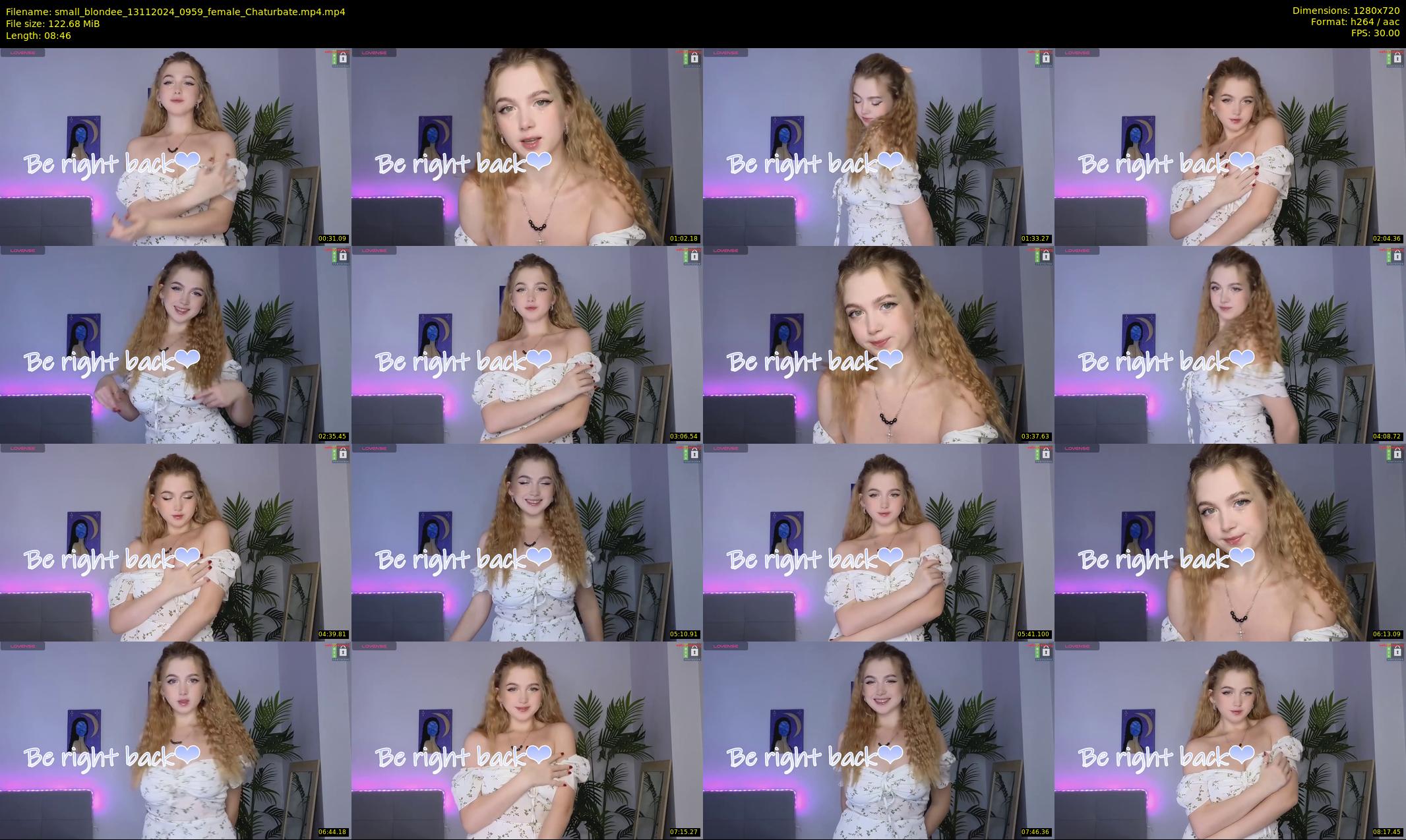 small_blondee — 9 minute Chaturbate female cam show recording, 720p, Nov 13, 2024