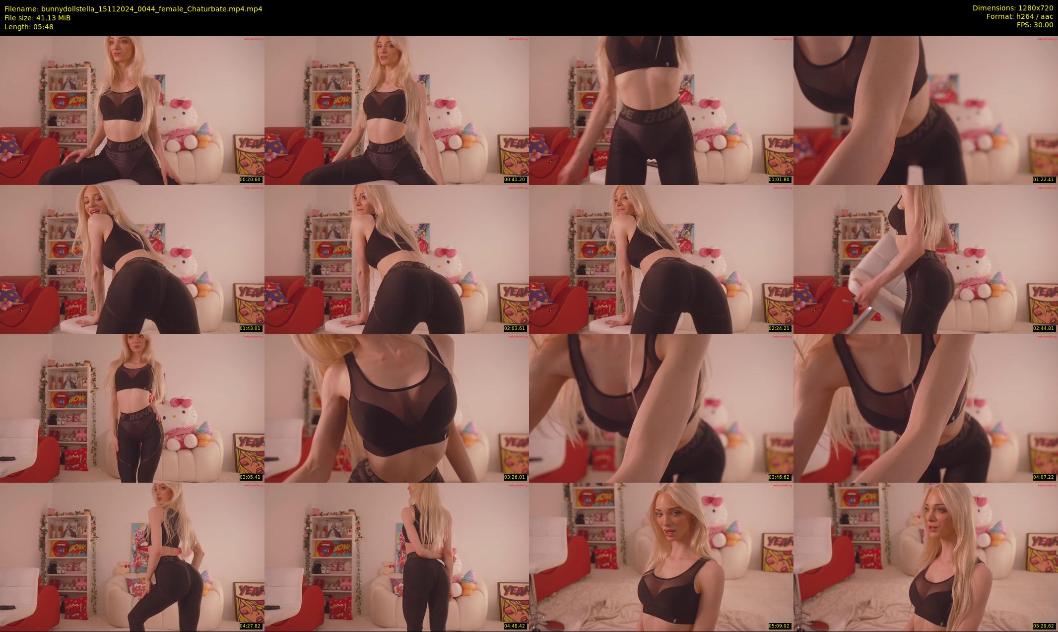 bunnydollstella — 6 minute Chaturbate female cam show recording, 720p, Nov 15, 2024
