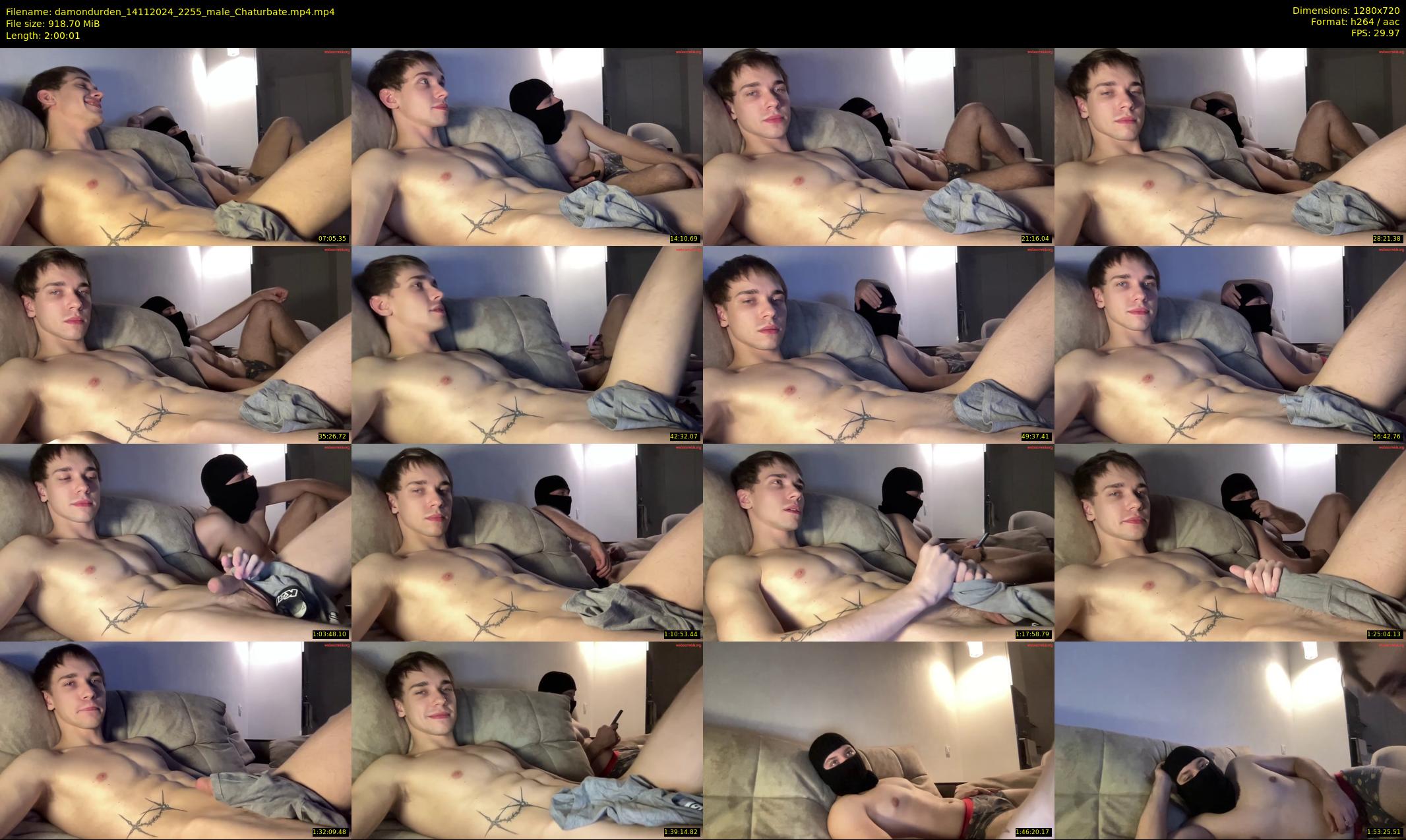 damondurden — 121 minute Chaturbate male cam show recording, 720p, Nov 14, 2024