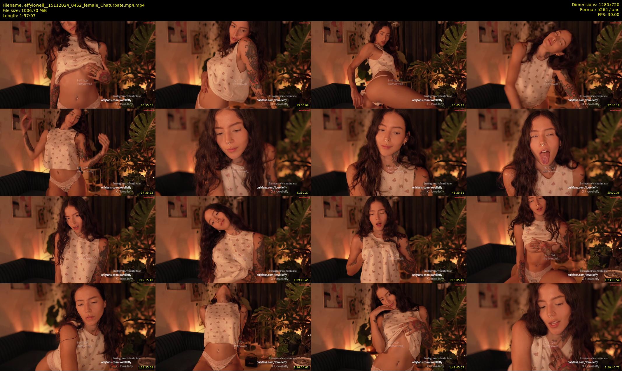 effylowell_ — 118 minute Chaturbate female cam show recording, 720p, Nov 15, 2024