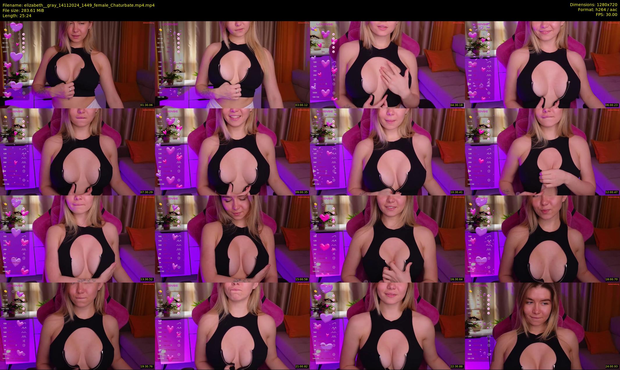 elizabeth__gray — 26 minute Chaturbate female cam show recording, 720p, Nov 14, 2024