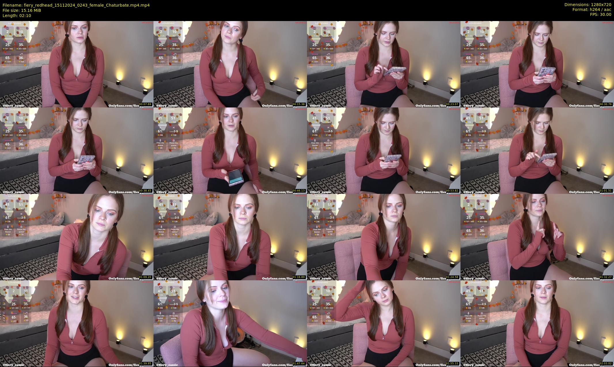 fiery_redhead — 3 minute Chaturbate female cam show recording, 720p, Nov 15, 2024