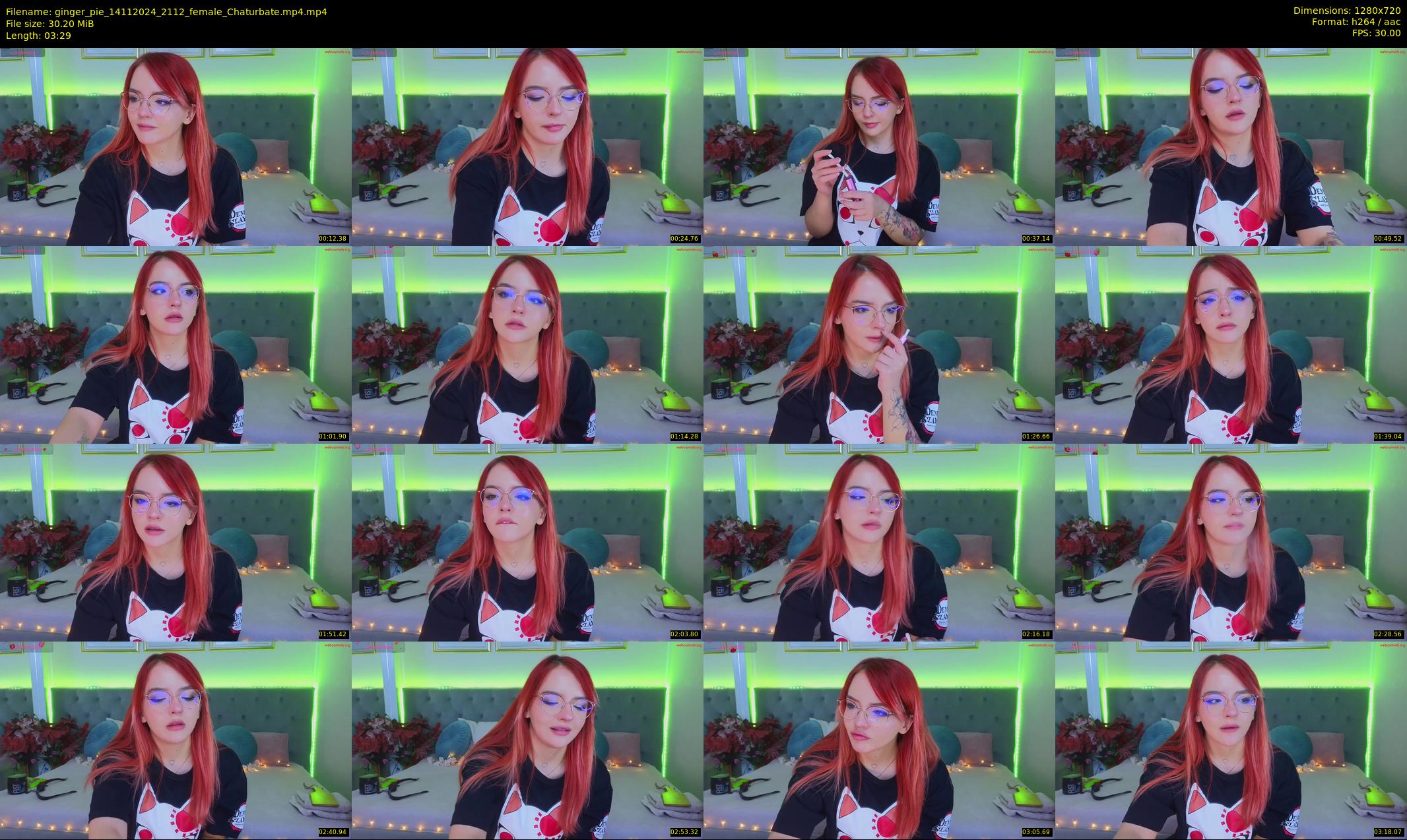ginger_pie — 4 minute Chaturbate female cam show recording, 720p, Nov 14, 2024