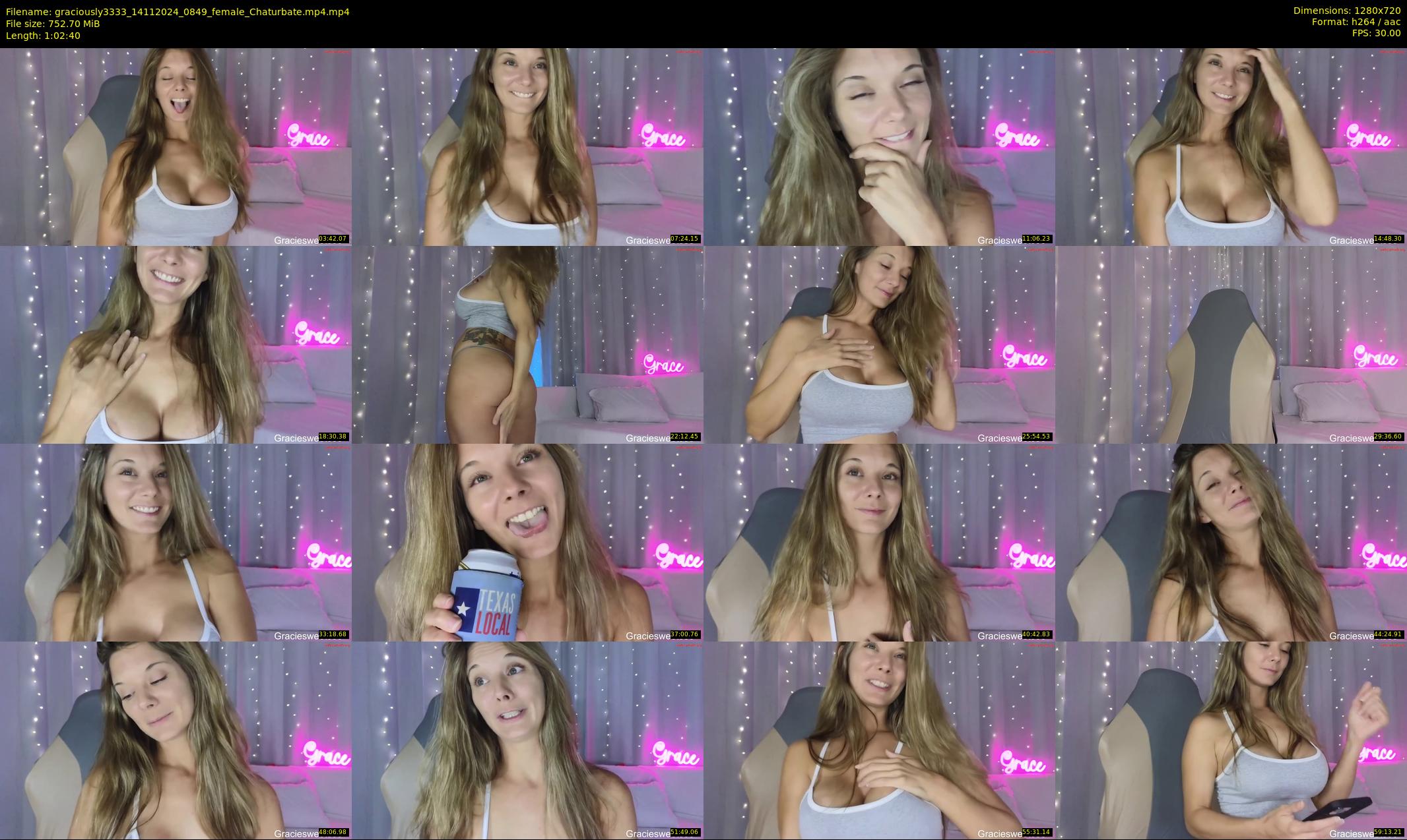 graciously3333 — 63 minute Chaturbate female cam show recording, 720p, Nov 14, 2024