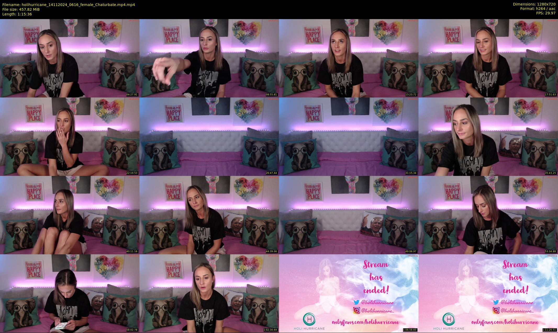 holihurricane — 76 minute Chaturbate female cam show recording, 720p, Nov 14, 2024