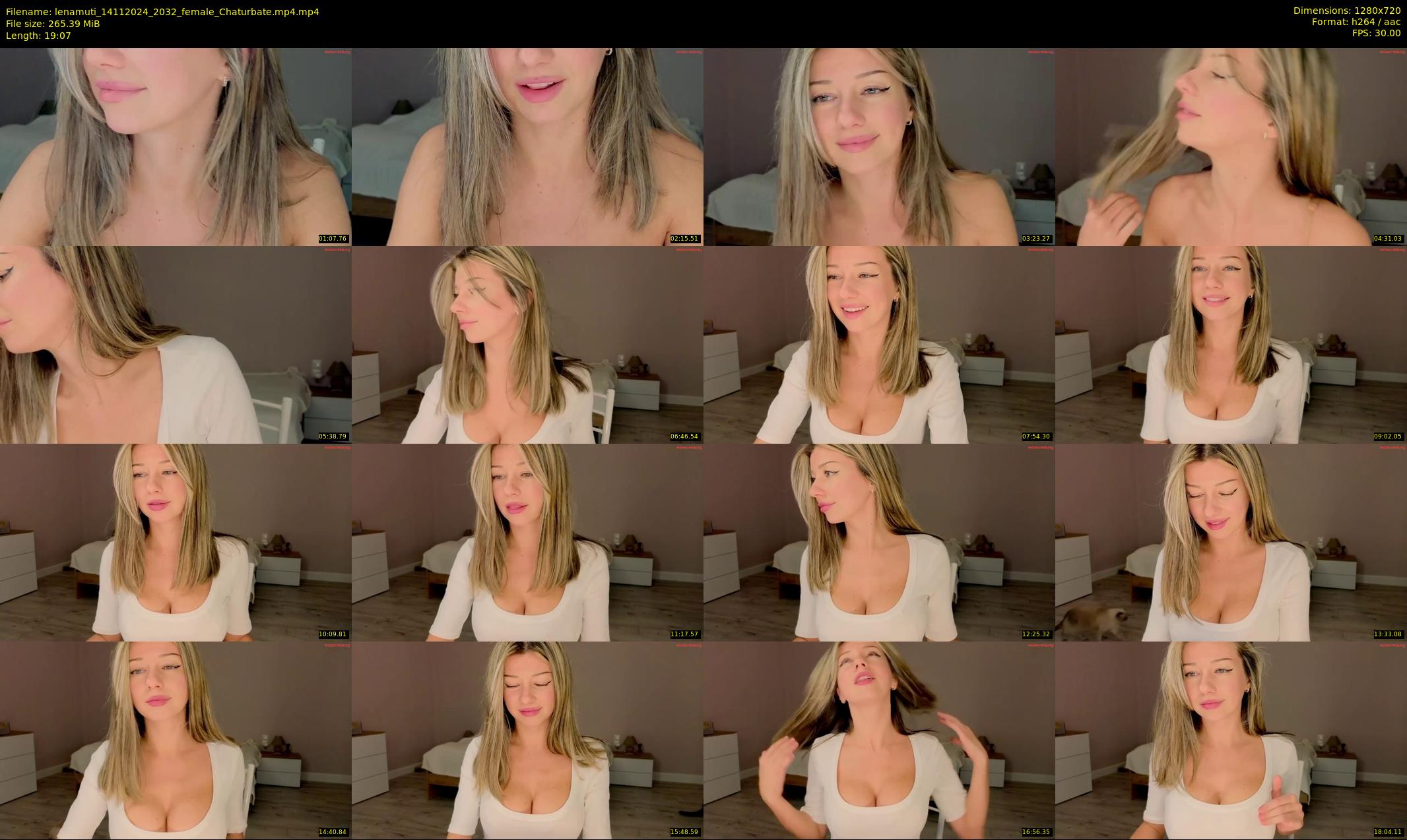 lenamuti — 20 minute Chaturbate female cam show recording, 720p, Nov 14, 2024