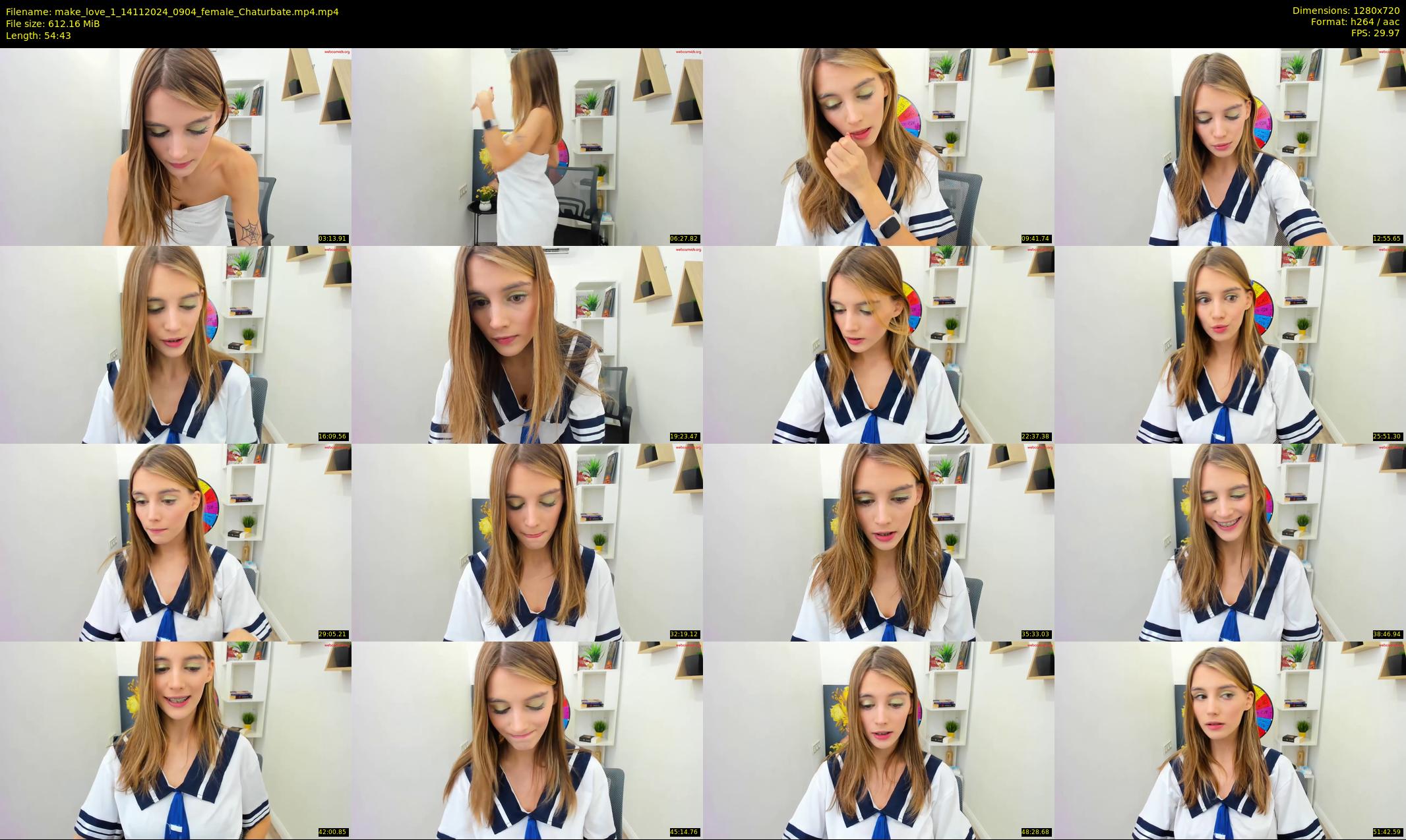 make_love_1 — 55 minute Chaturbate female cam show recording, 720p, Nov 14, 2024