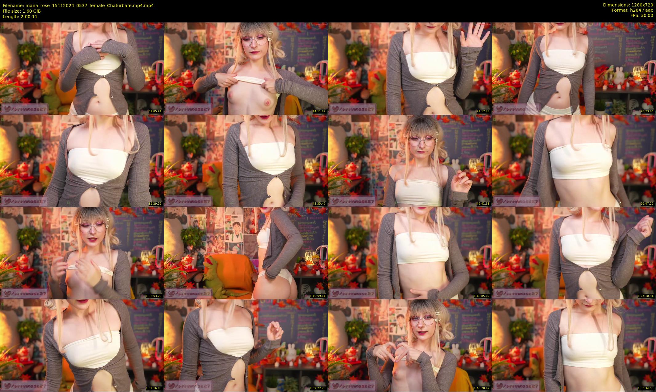 mana_rose — 121 minute Chaturbate female cam show recording, 720p, Nov 15, 2024