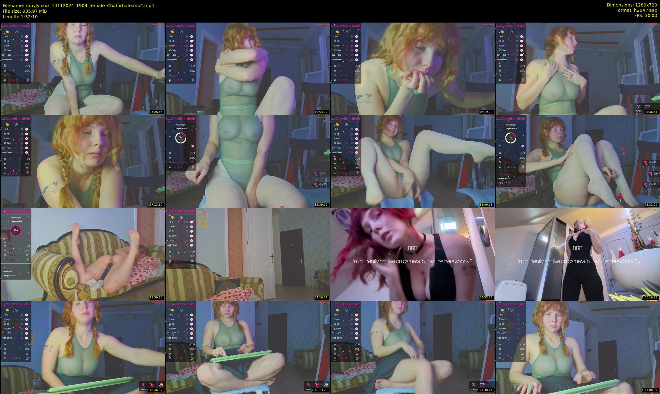 rubylynxxx — 93 minute Chaturbate female cam show recording, 720p, Nov 14, 2024