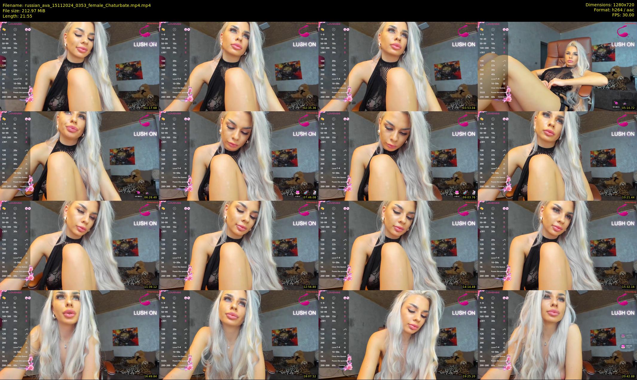 russian_ava — 22 minute Chaturbate female cam show recording, 720p, Nov 15, 2024