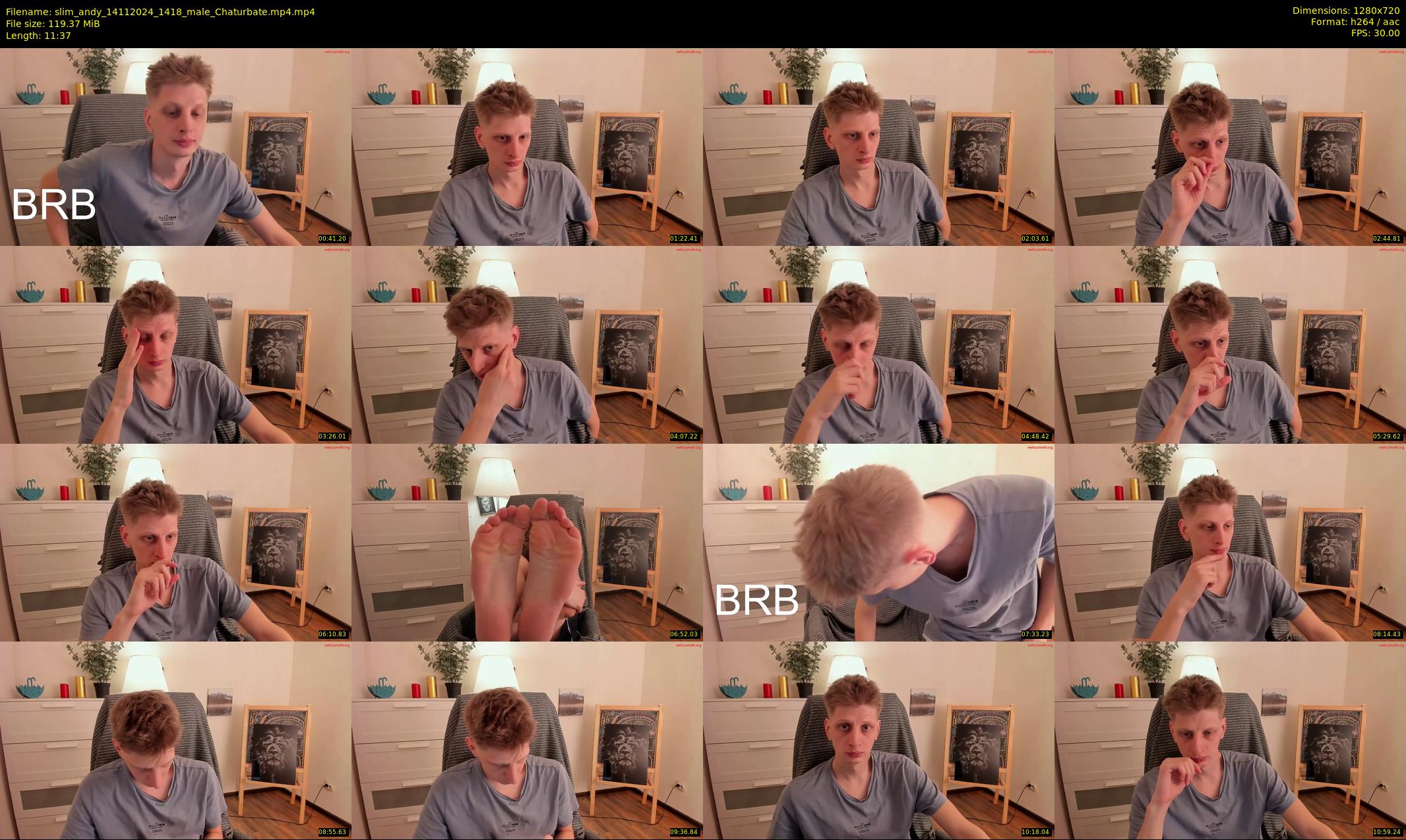 slim_andy — 12 minute Chaturbate male cam show recording, 720p, Nov 14, 2024