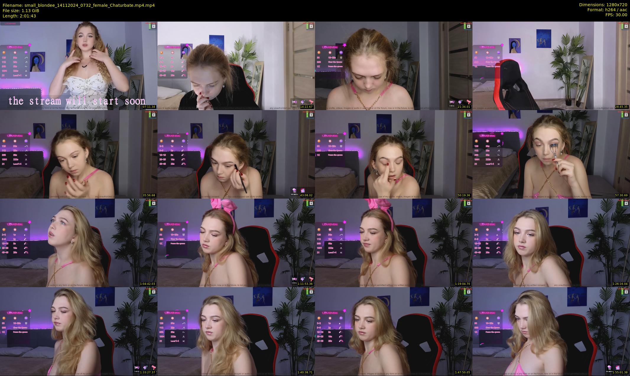 small_blondee — 122 minute Chaturbate female cam show recording, 720p, Nov 14, 2024