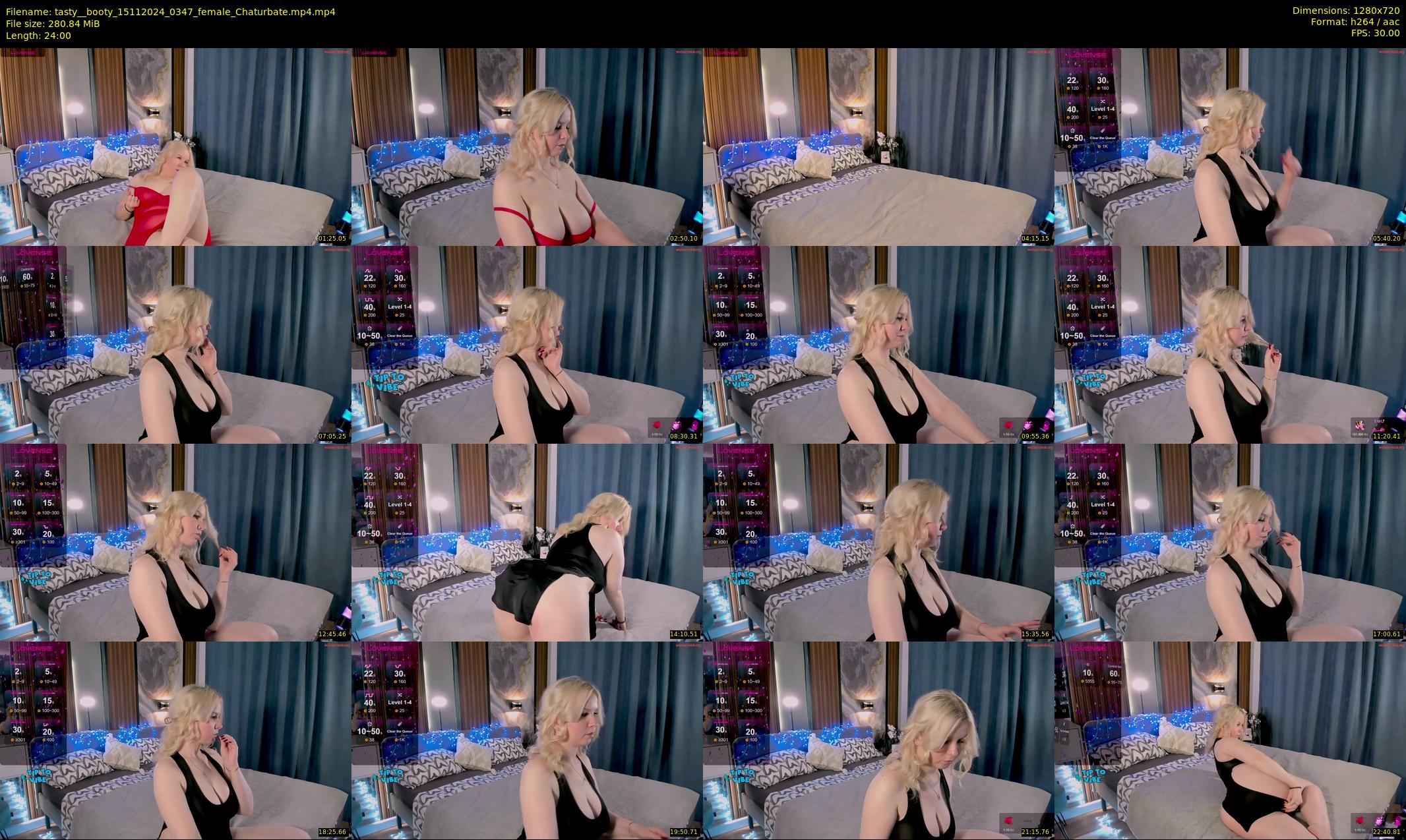 tasty__booty — 24 minute Chaturbate female cam show recording, 720p, Nov 15, 2024