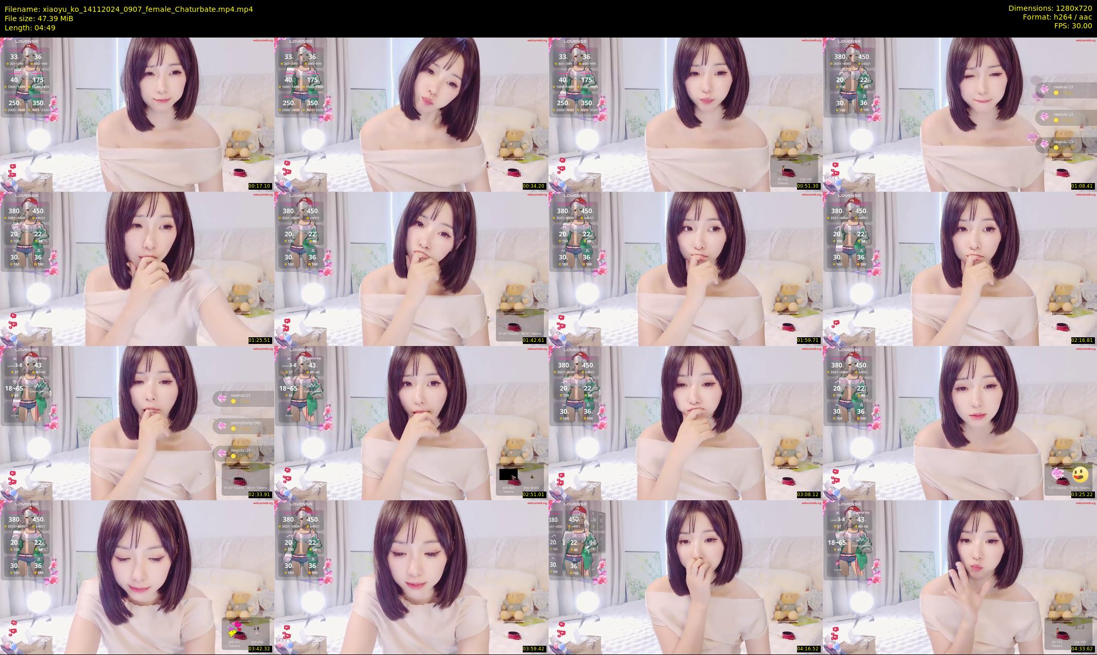 xiaoyu_ko — 5 minute Chaturbate female cam show recording, 720p, Nov 14, 2024