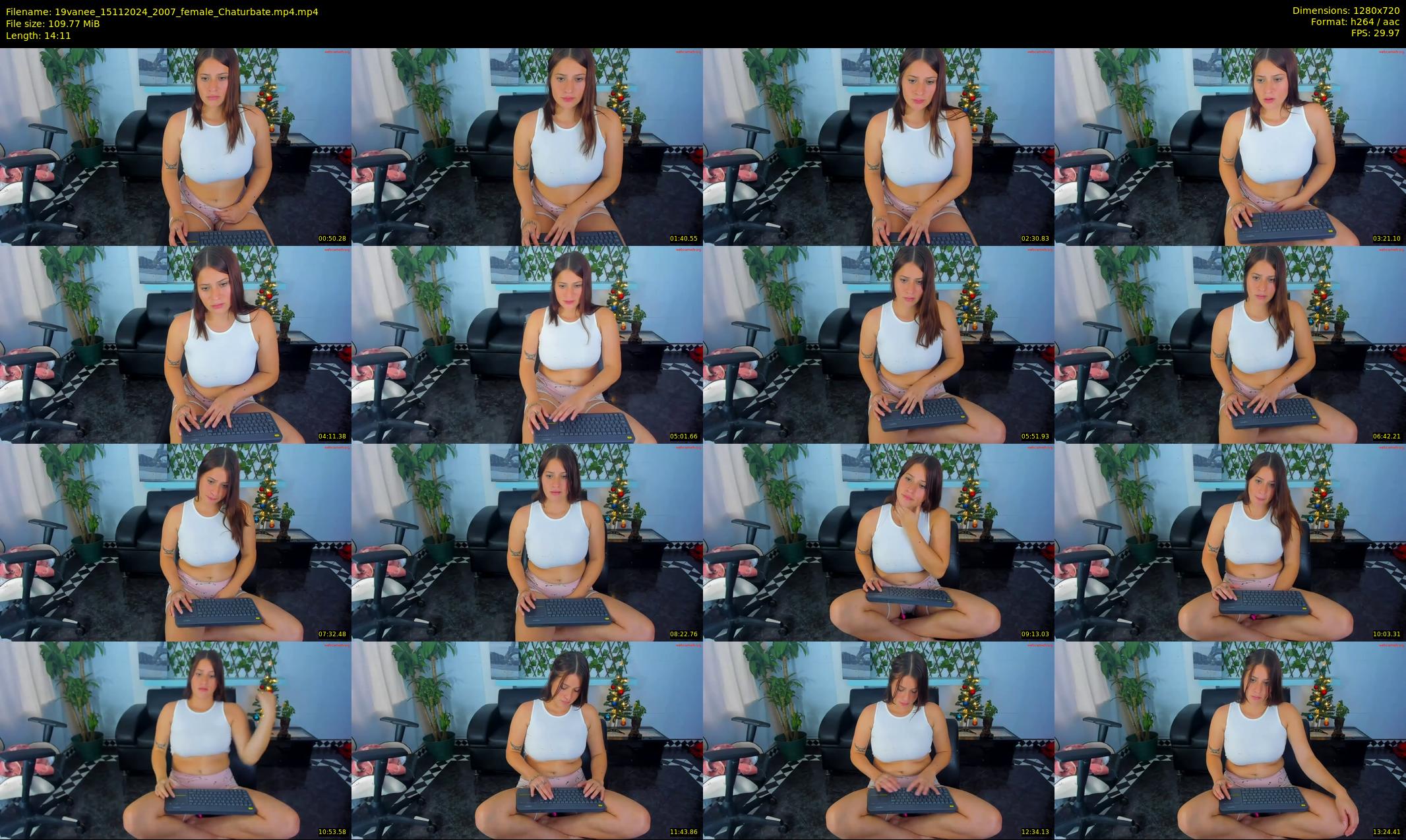 19vanee — 15 minute Chaturbate female cam show recording, 720p, Nov 15, 2024