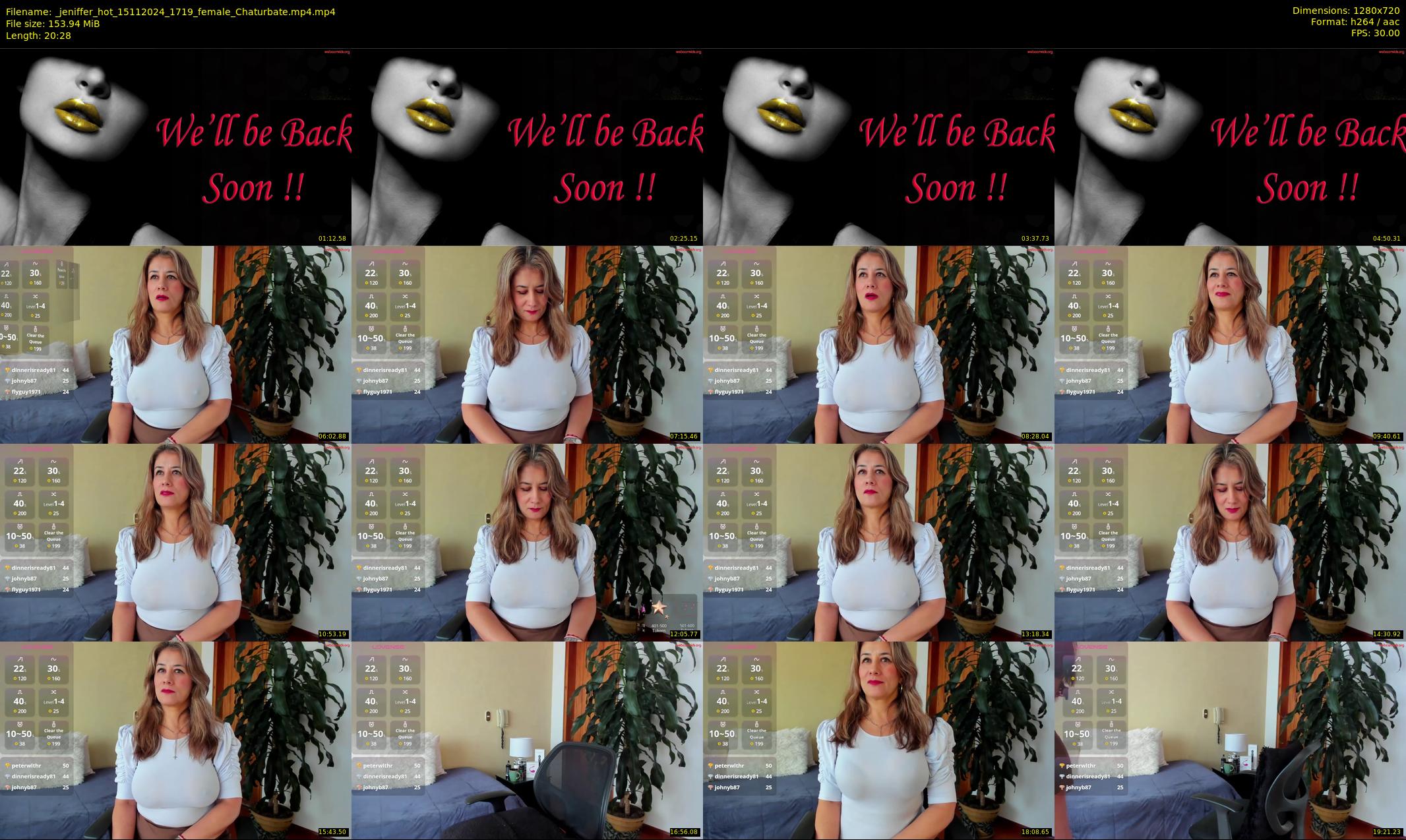 _jeniffer_hot — 21 minute Chaturbate female cam show recording, 720p, Nov 15, 2024