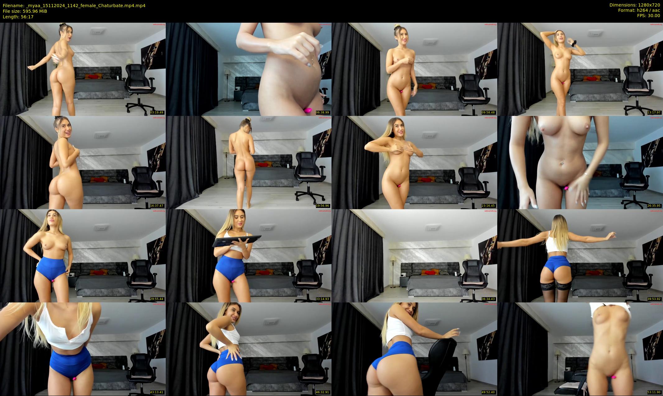 _myaa — 57 minute Chaturbate female cam show recording, 720p, Nov 15, 2024