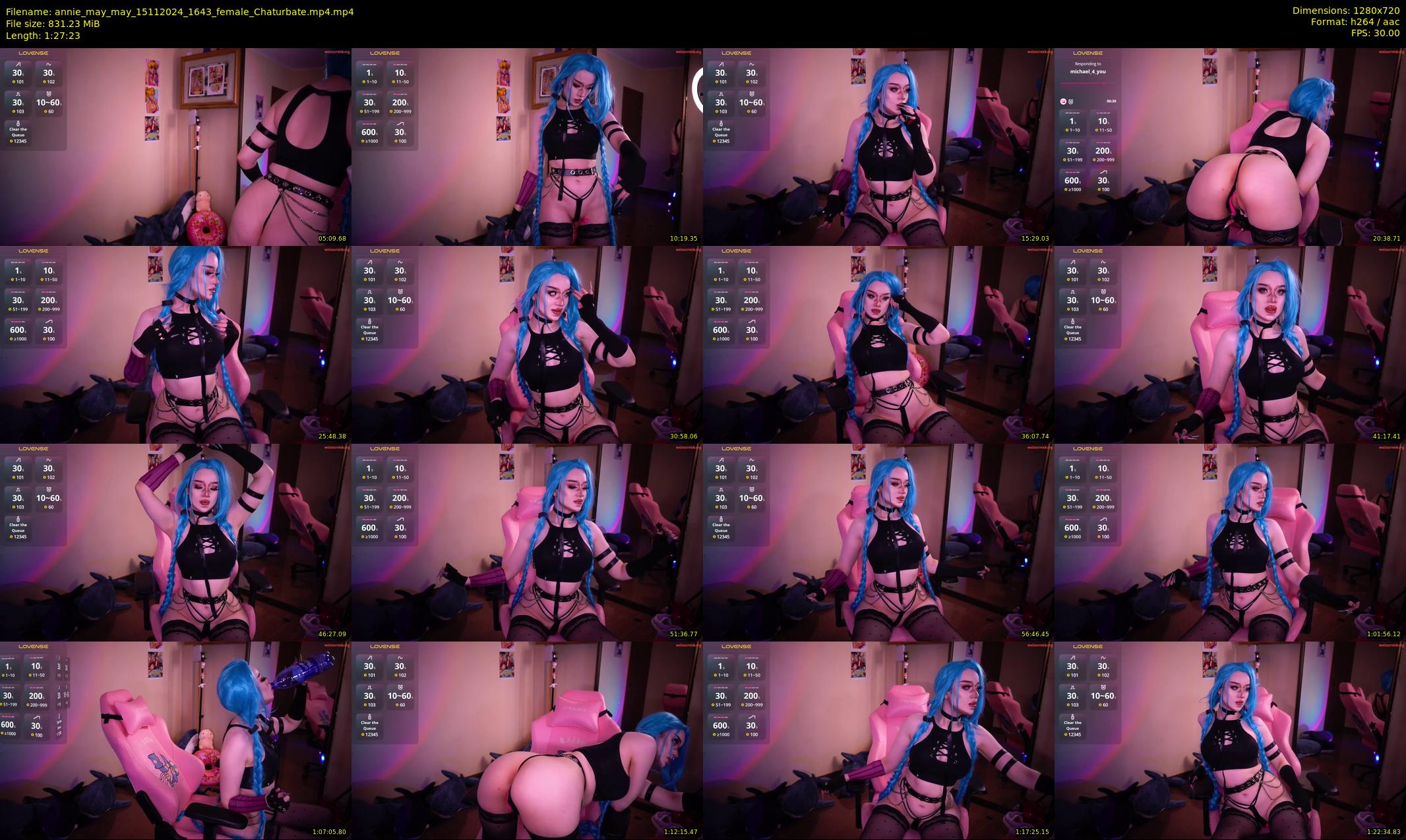 annie_may_may — 88 minute Chaturbate female cam show recording, 720p, Nov 15, 2024