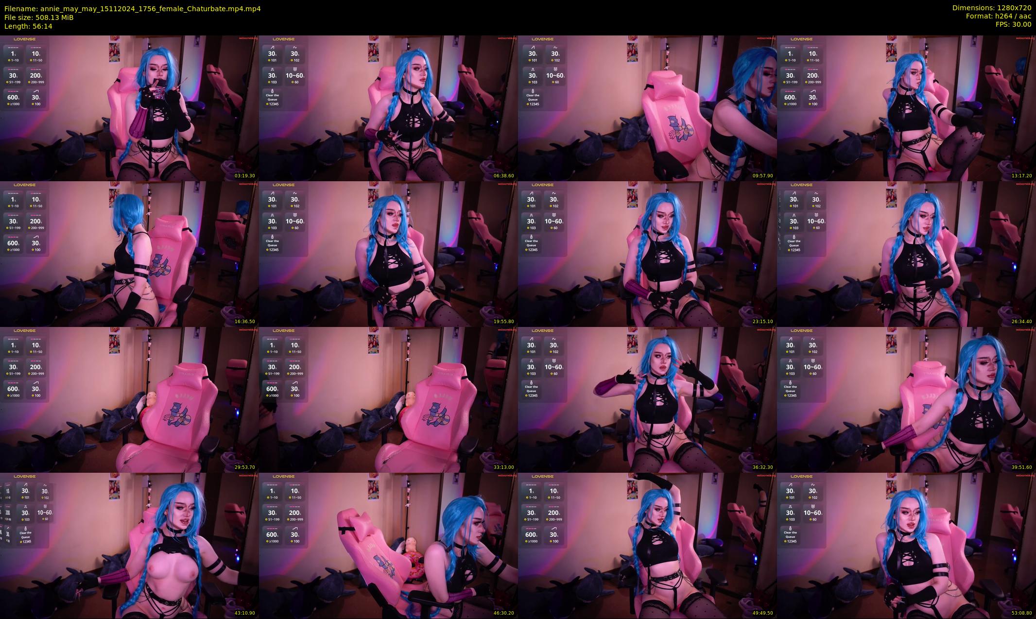 annie_may_may — 57 minute Chaturbate female cam show recording, 720p, Nov 15, 2024