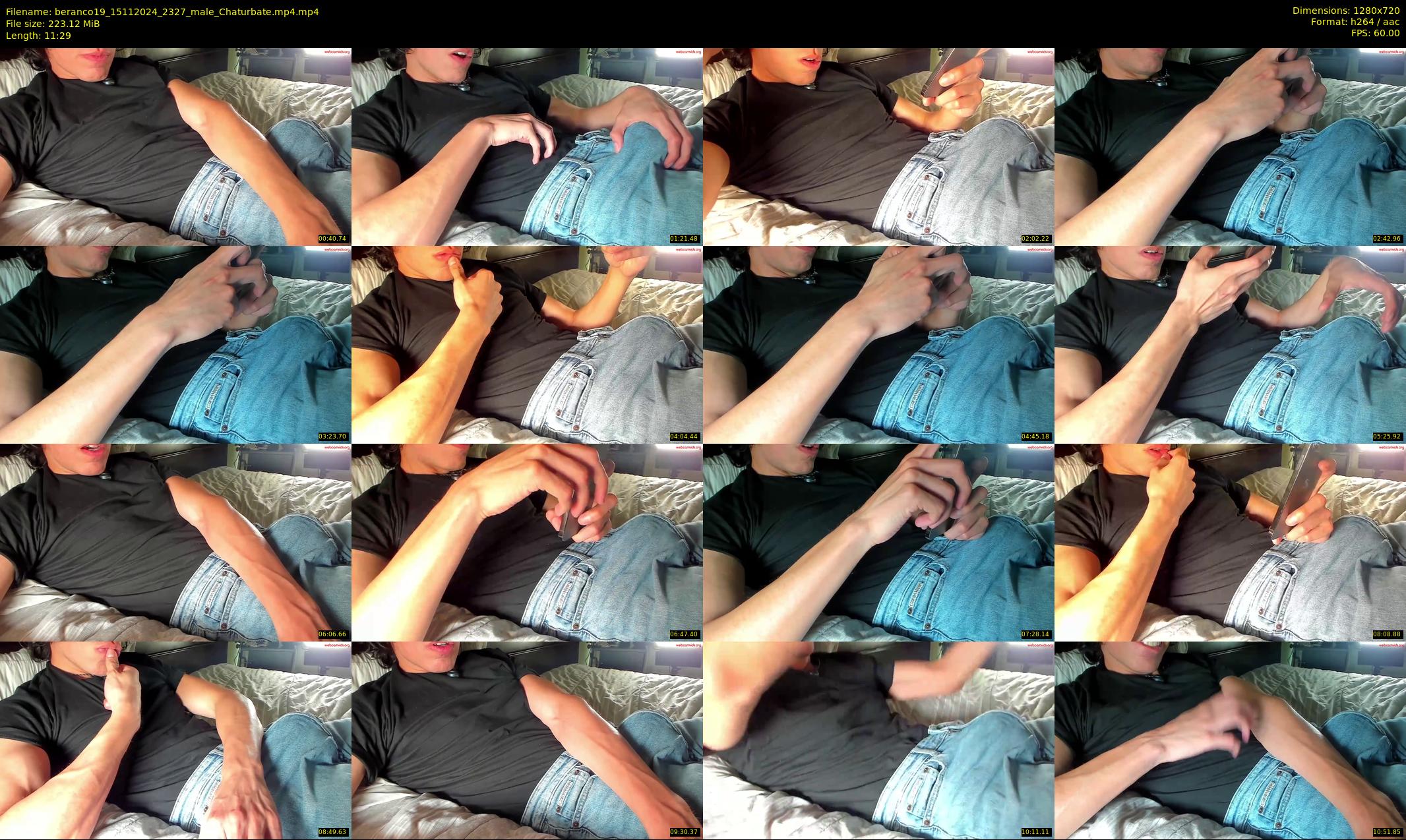 beranco19 — 12 minute Chaturbate male cam show recording, 720p, Nov 15, 2024