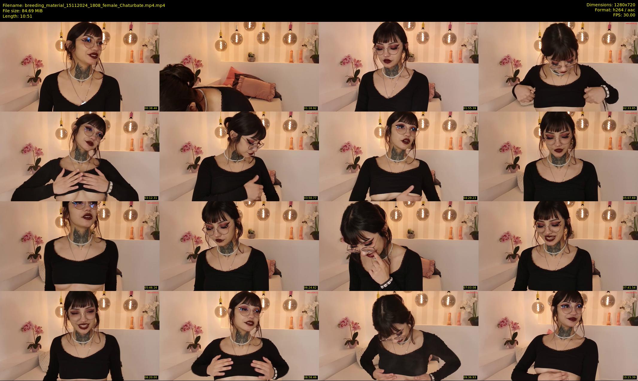 breeding_material — 11 minute Chaturbate female cam show recording, 720p, Nov 15, 2024