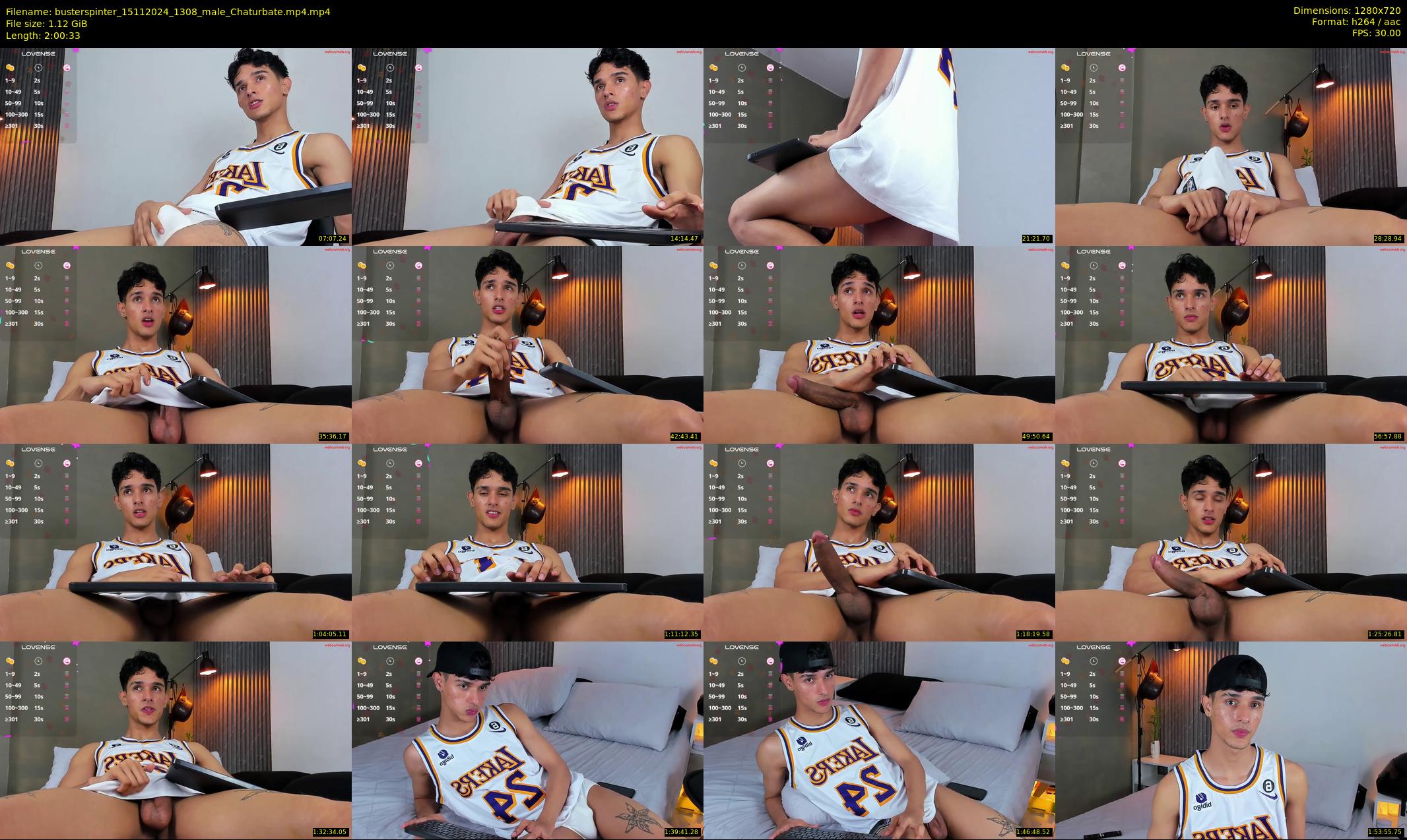 busterspinter — 121 minute Chaturbate male cam show recording, 720p, Nov 15, 2024