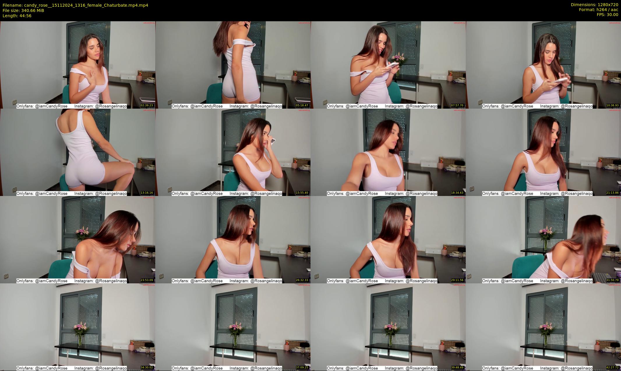 candy_rose_ — 45 minute Chaturbate female cam show recording, 720p, Nov 15, 2024
