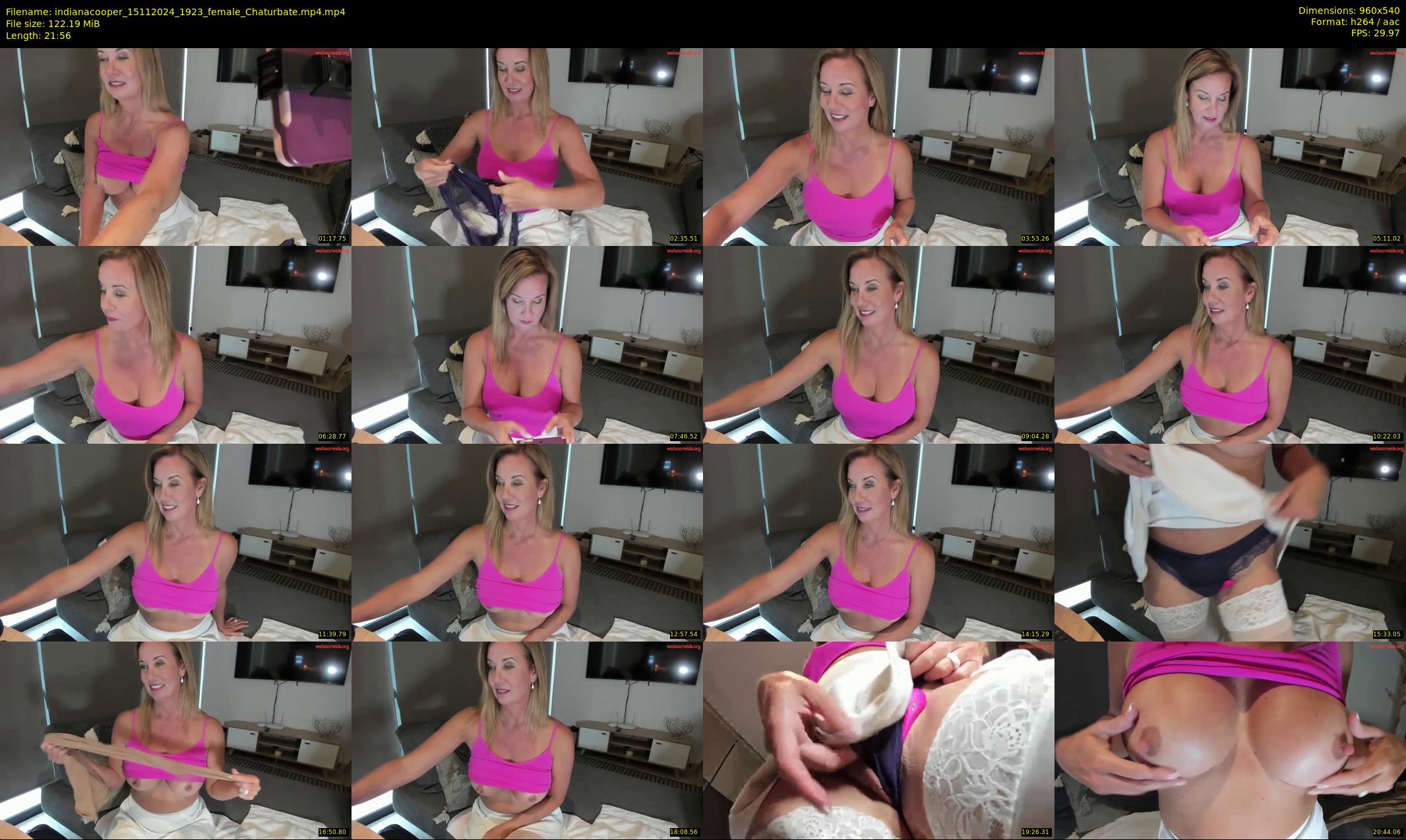 indianacooper — 22 minute Chaturbate female cam show recording, 480p, Nov 15, 2024